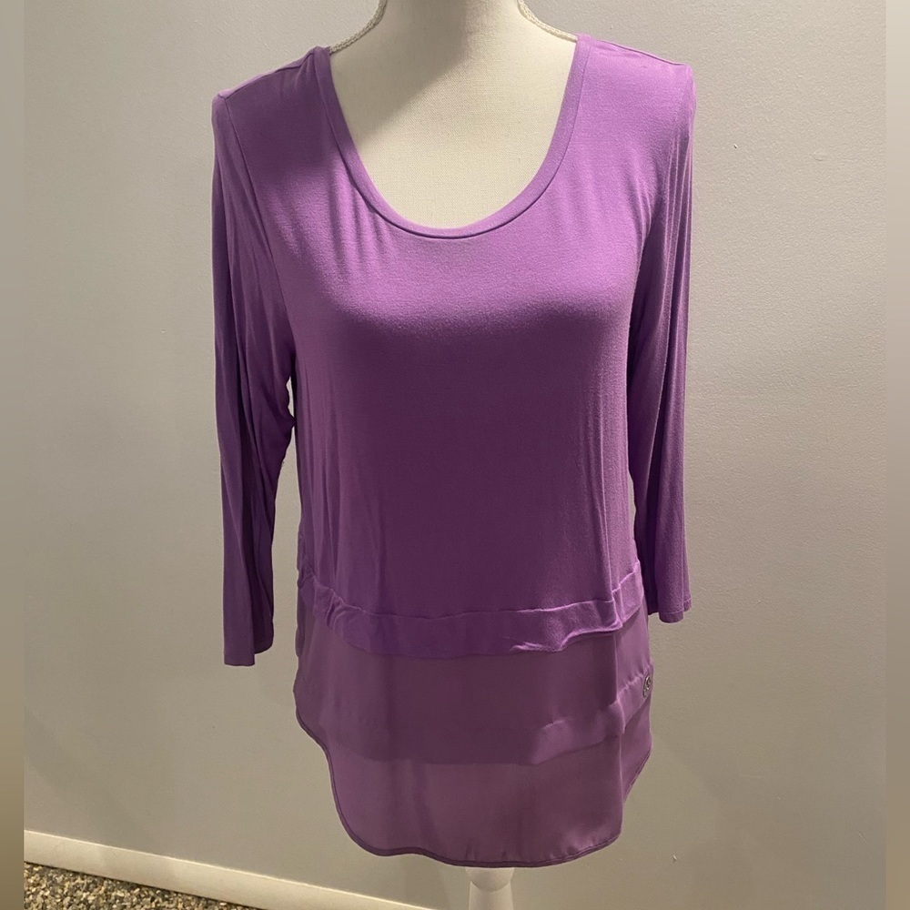 {Michael Michael Kors} Blouse with Layered-Hem